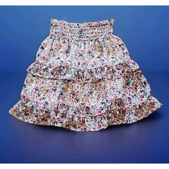Sienna Sky Dresses & Skirts - Sienna Sky Women's Floral Ruffled Skirt Size Small Spring Pull On.